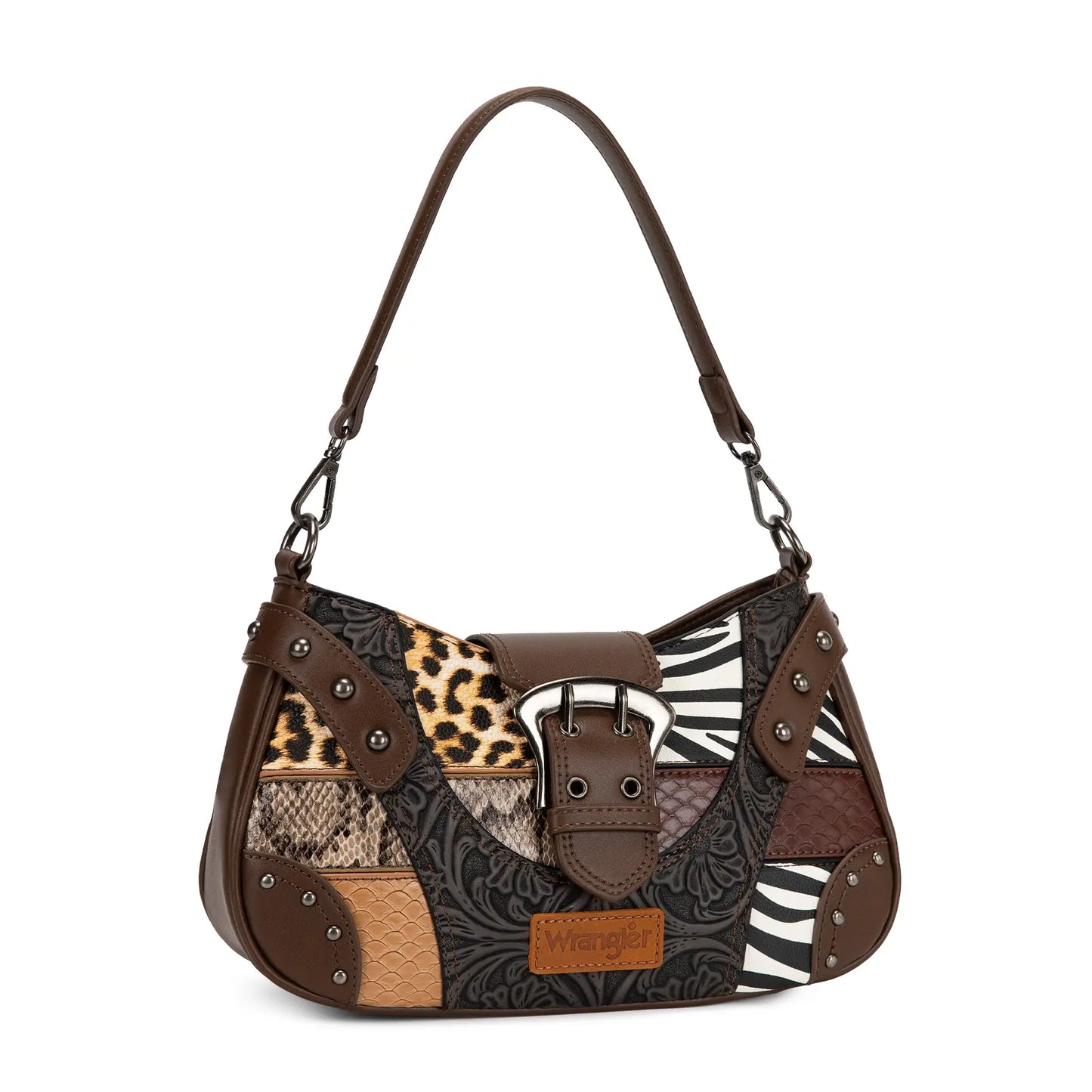 Wrangler Hobo Purse for Women  Shoulder Purses Bag with Detachable Strap Bohemian Crossbody Bag