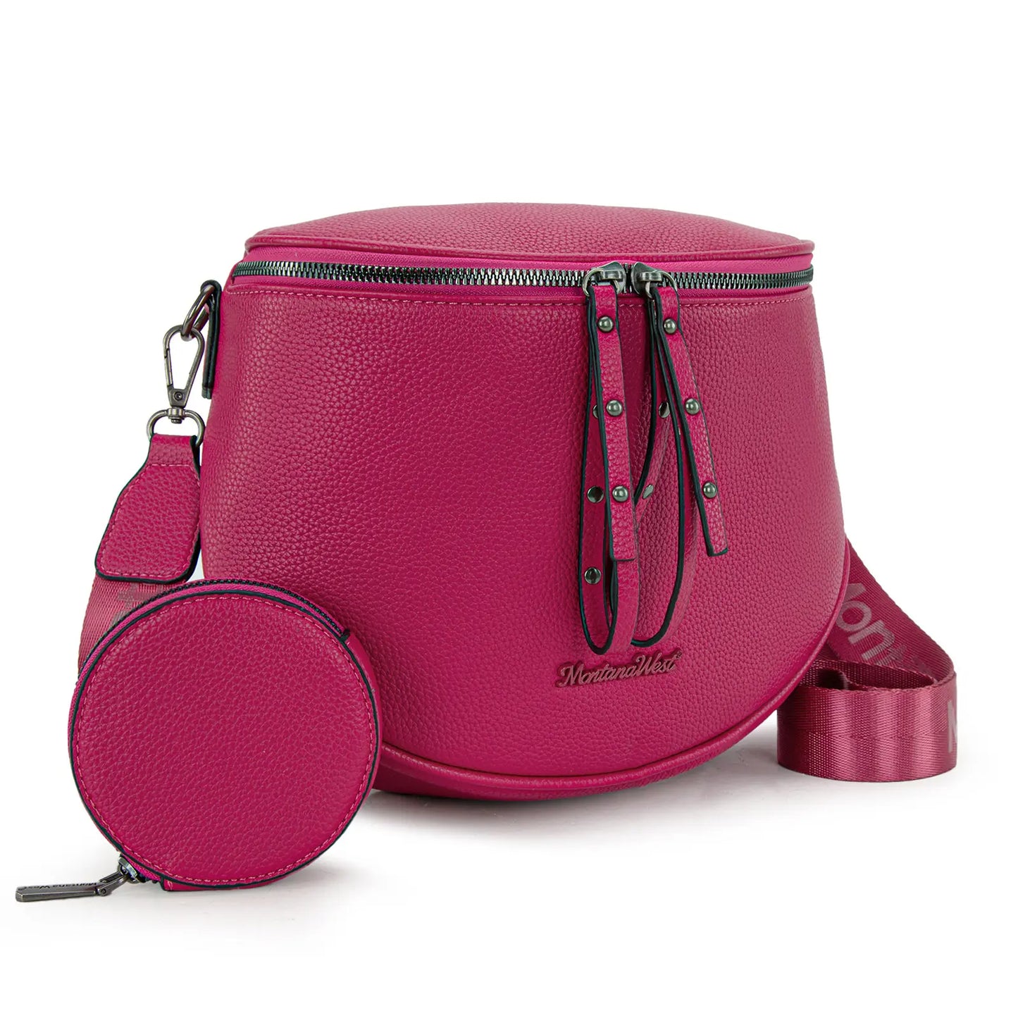 Montana West Large Fanny Pack Crossbody Sling Bags  with Adjustable Strap and Coin Purse