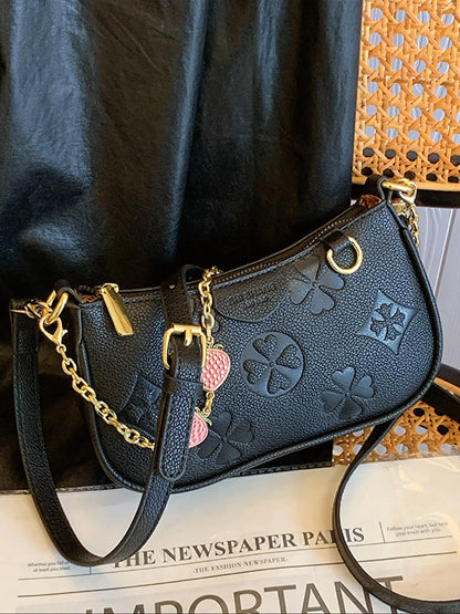 Women's Patterned Bag, Crossbody Bags with Adjustable Strap, Handbag Shoulder Purse, Casual Fashion Bag, Casual PU Leather Zipper Shoulder Purse for Daily Use and Commuting