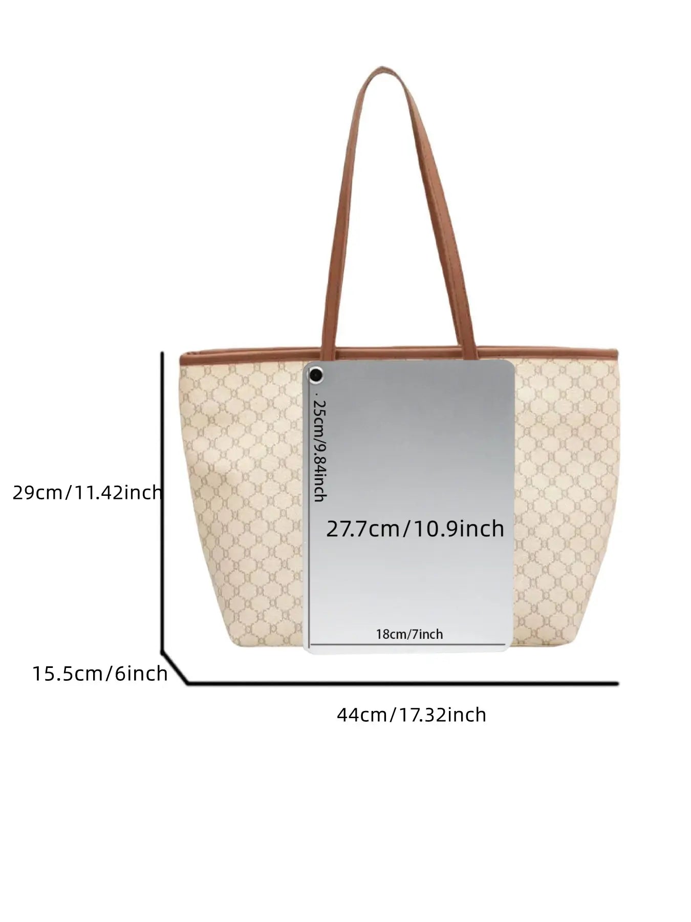 Fashionable Large Capacity Shoulder Bag, Casual Versatile Tote Bag for Women, Trendy All-match Commuter Bag for Daily Used, Handbag Shoulder Bag, Fashionable Patterned Bag, Handbag Shoulder Purse, Aesthetic Shoulder Handbag, Everyday Shoulder Bag