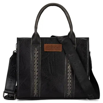 Wrangler Medium Tote Bag Top Handle Handbags Satchel Bag Women with Crossbody Strap