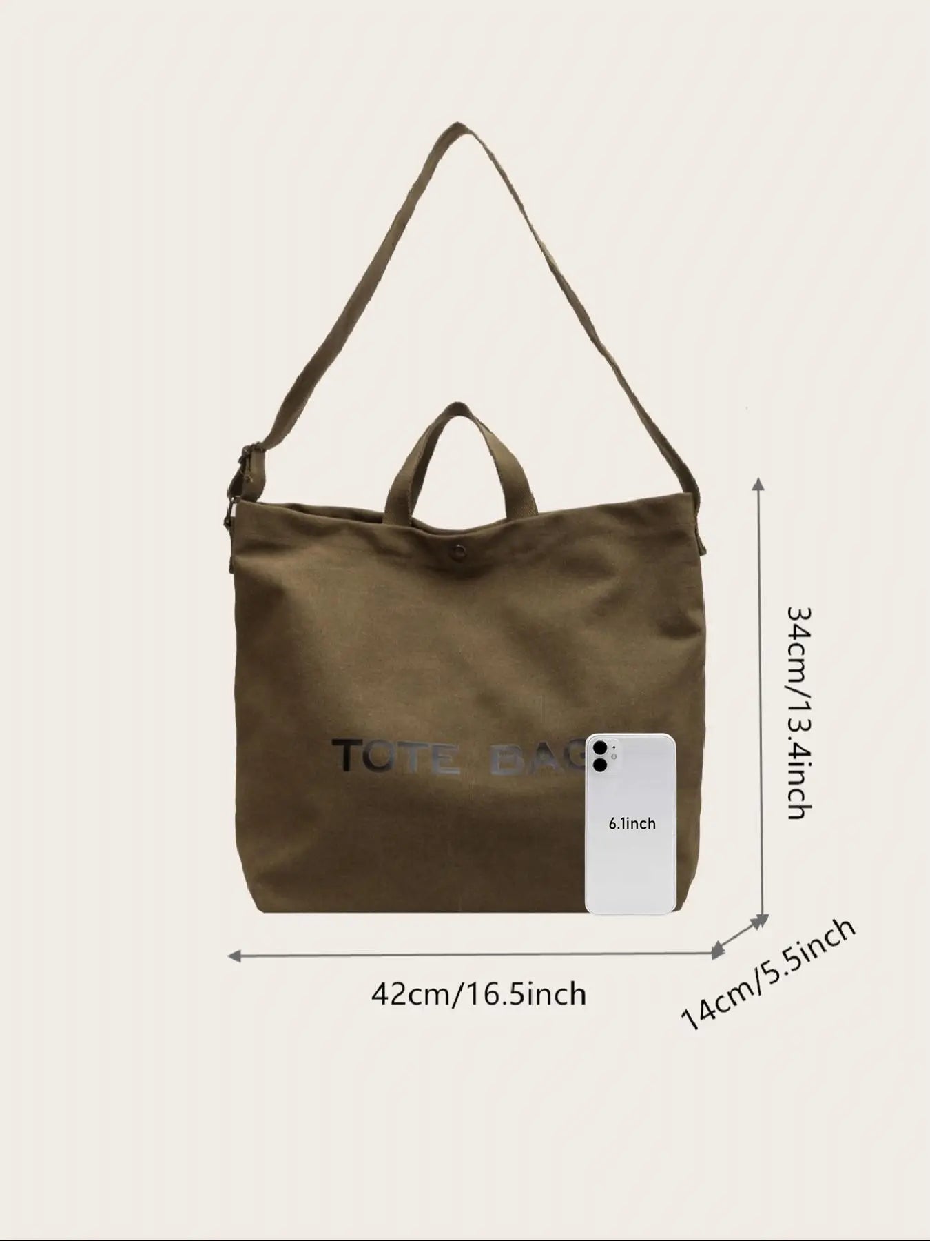 Women's Simple Letter Print Handbag, Casual Large-Capacity Crossbody Shoulder Bag, Suitable for Work & School, Versatile Daily Tote Purse, Stylish Tote Bag, Fashionable Bags