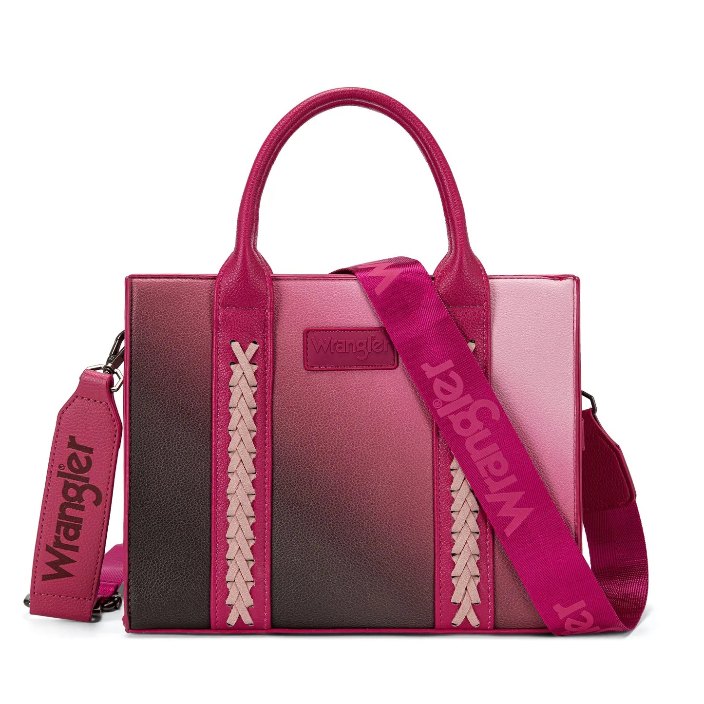 Wrangler Medium Tote Bag Top Handle Handbags Satchel Bag Women with Crossbody Strap