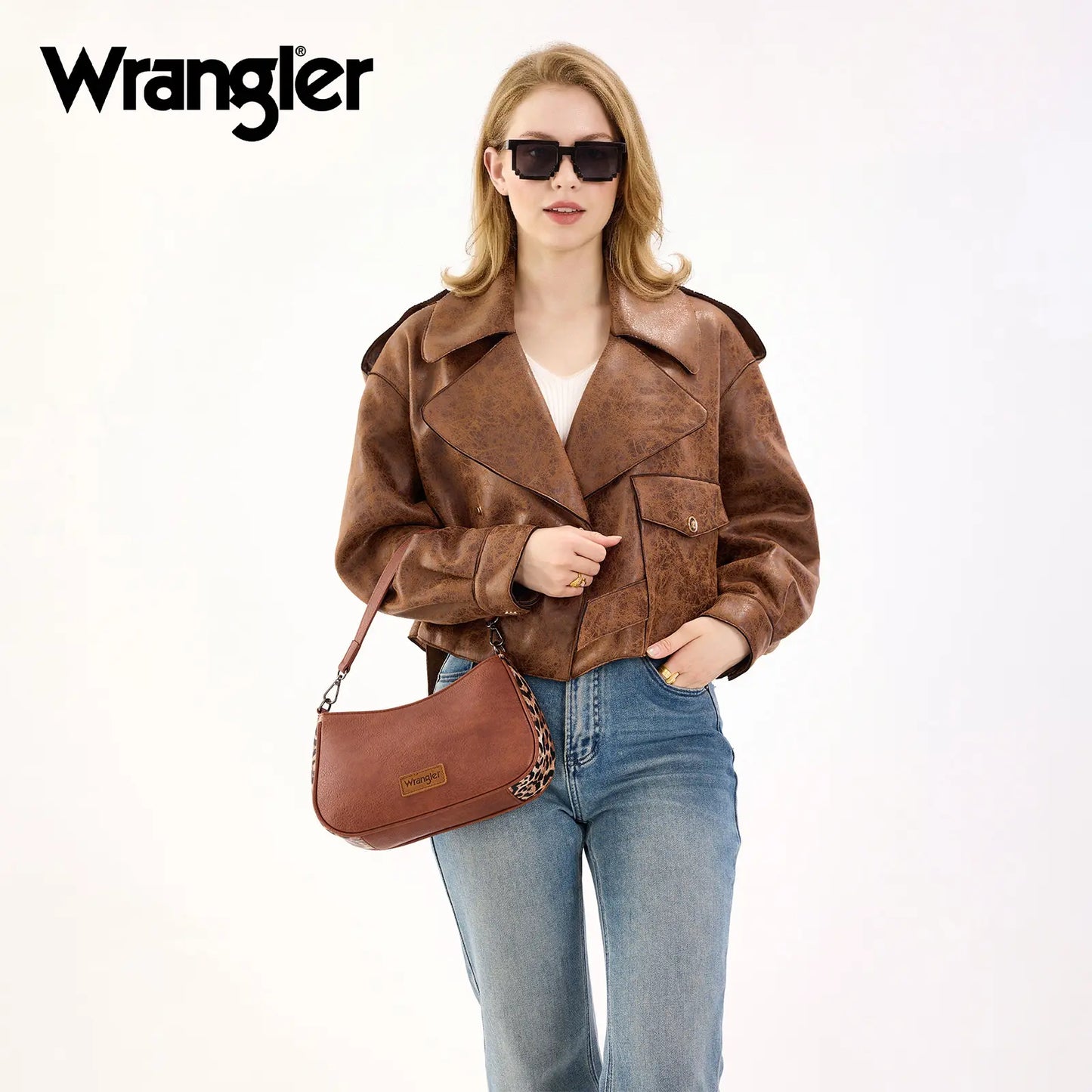 Wrangler Hobo Purse for Women  Shoulder Purses Bag with Detachable Strap Bohemian Crossbody Bag
