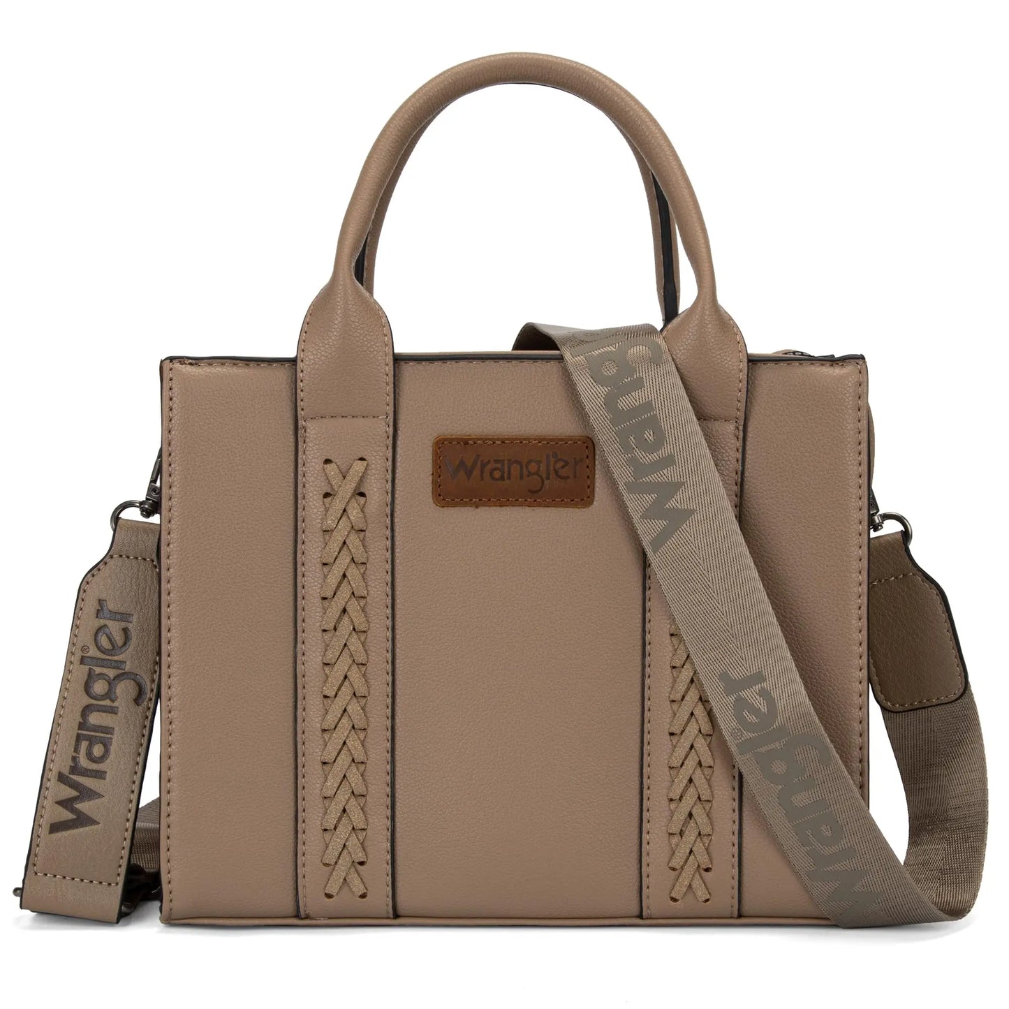 Wrangler Medium Tote Bag Top Handle Handbags Satchel Bag Women with Crossbody Strap