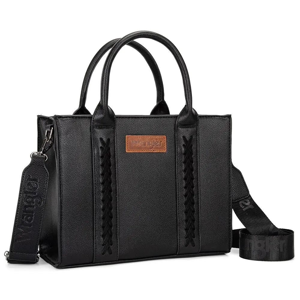 Wrangler Medium Tote Bag Top Handle Handbags Satchel Bag Women with Crossbody Strap