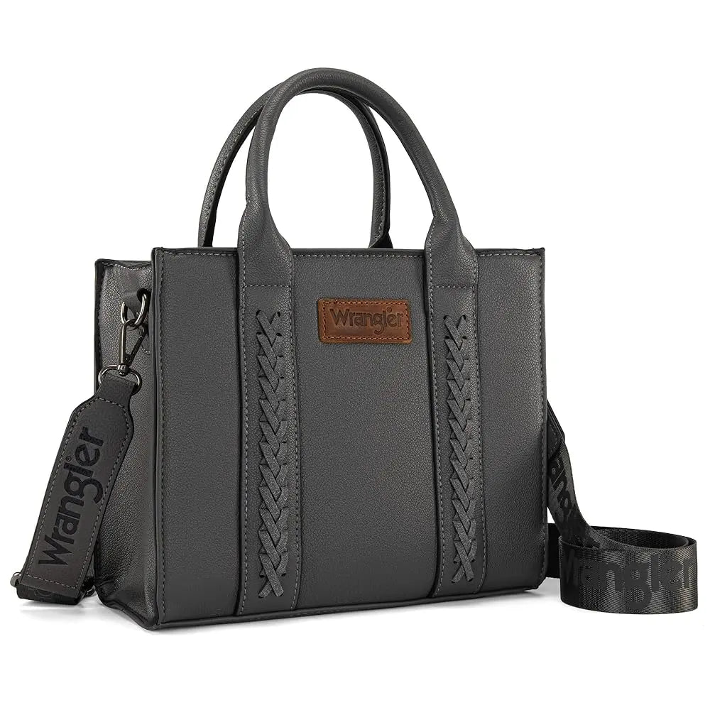Wrangler Medium Tote Bag Top Handle Handbags Satchel Bag Women with Crossbody Strap