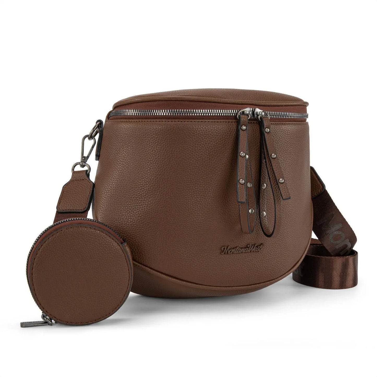 Montana West Large Fanny Pack Crossbody Sling Bags  with Adjustable Strap and Coin Purse