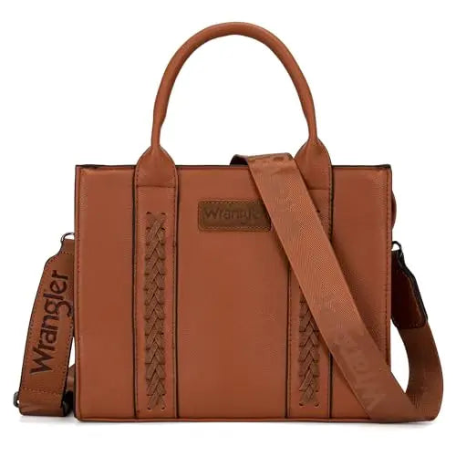 Wrangler Medium Tote Bag Top Handle Handbags Satchel Bag Women with Crossbody Strap