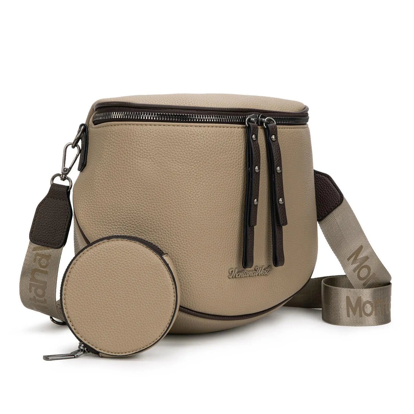 Montana West Large Fanny Pack Crossbody Sling Bags  with Adjustable Strap and Coin Purse