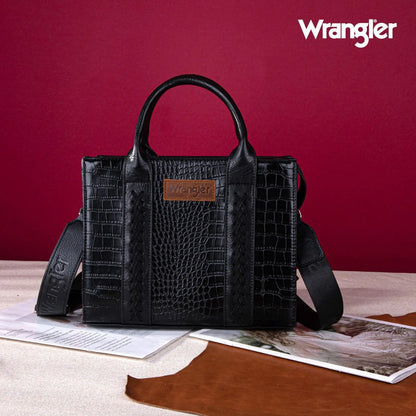 Wrangler Medium Tote Bag Top Handle Handbags Satchel Bag Women with Crossbody Strap