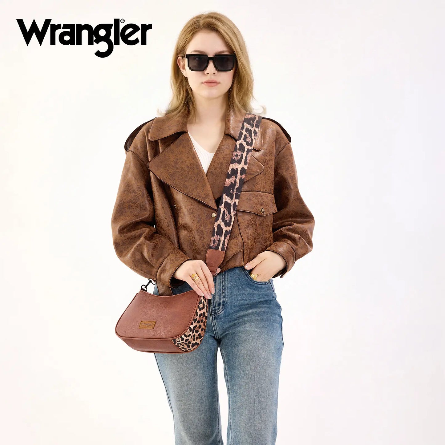 Wrangler Hobo Purse for Women  Shoulder Purses Bag with Detachable Strap Bohemian Crossbody Bag